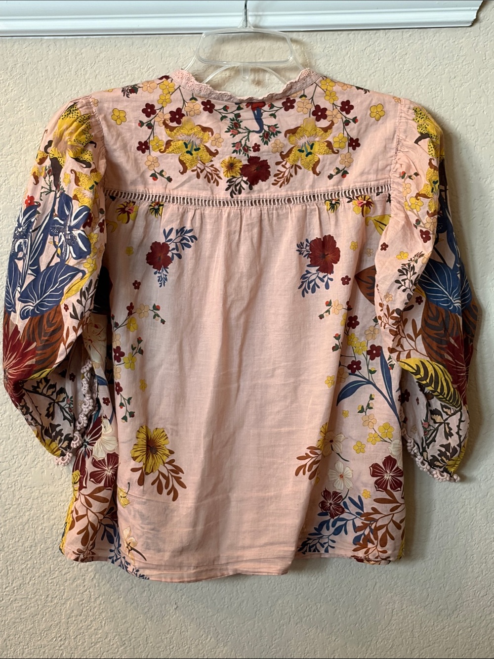 Farm Rio Pink Beauty Bouquet Blouse Size S - Picture 6 of 9